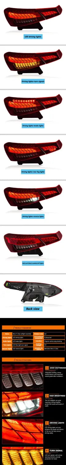 For Mercedes Benz E - Class W213 Tail Light 2021 - 2023