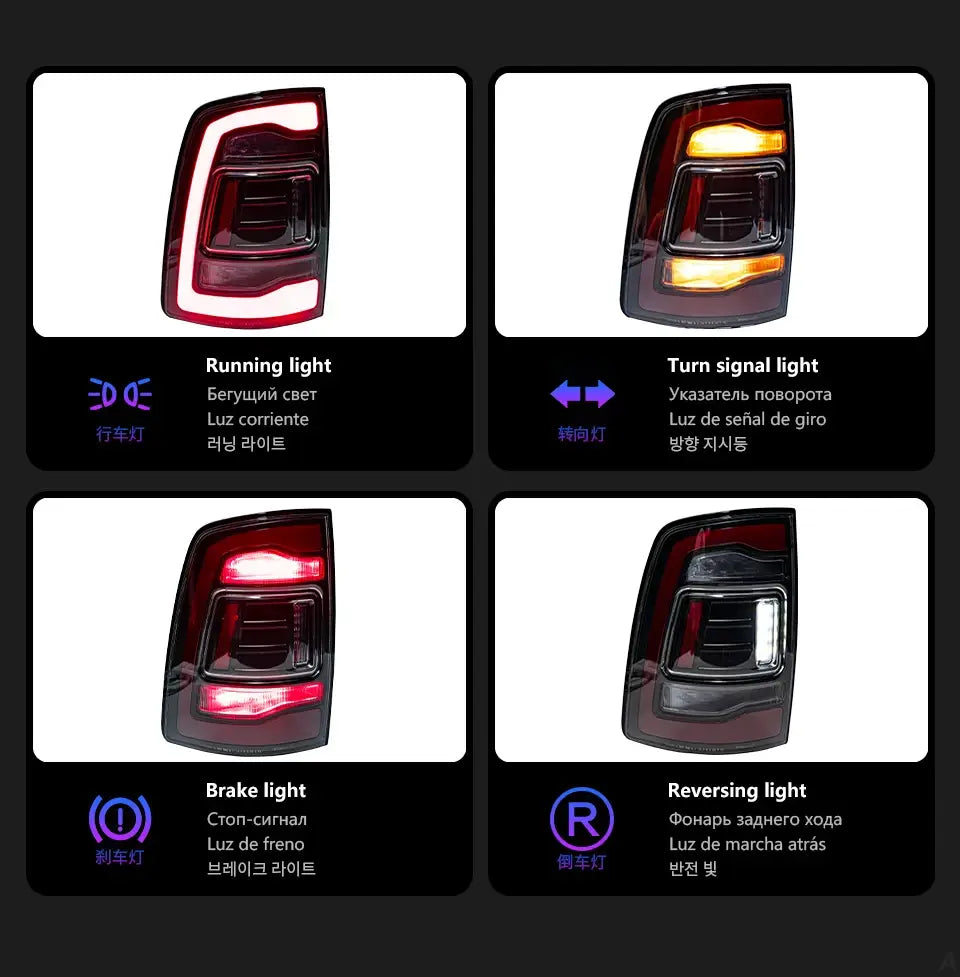 Car Styling Tail lamp light for Dodge Ram Tail Lights