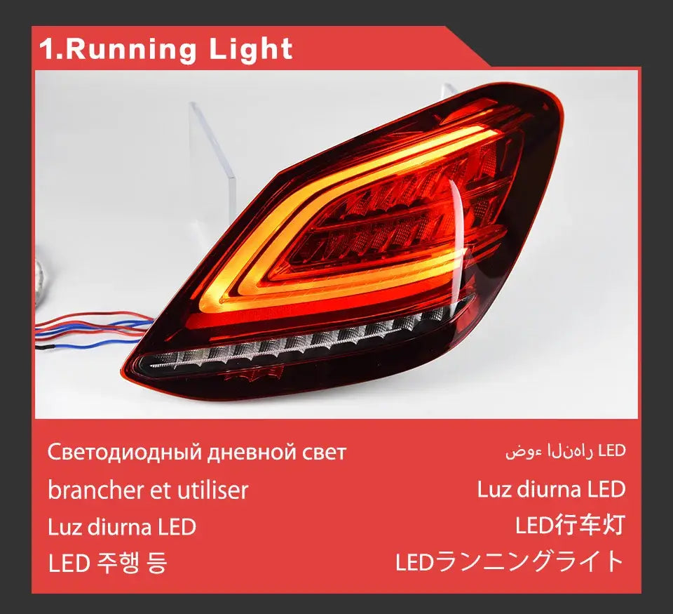 Car Styling Lights for Benz W205 LED Tail Lihgt 2014-2019