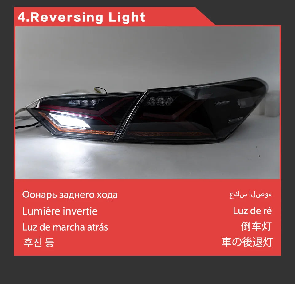 Car Lights for Toyota Camry LED Tail Light 2018-2022 Rear