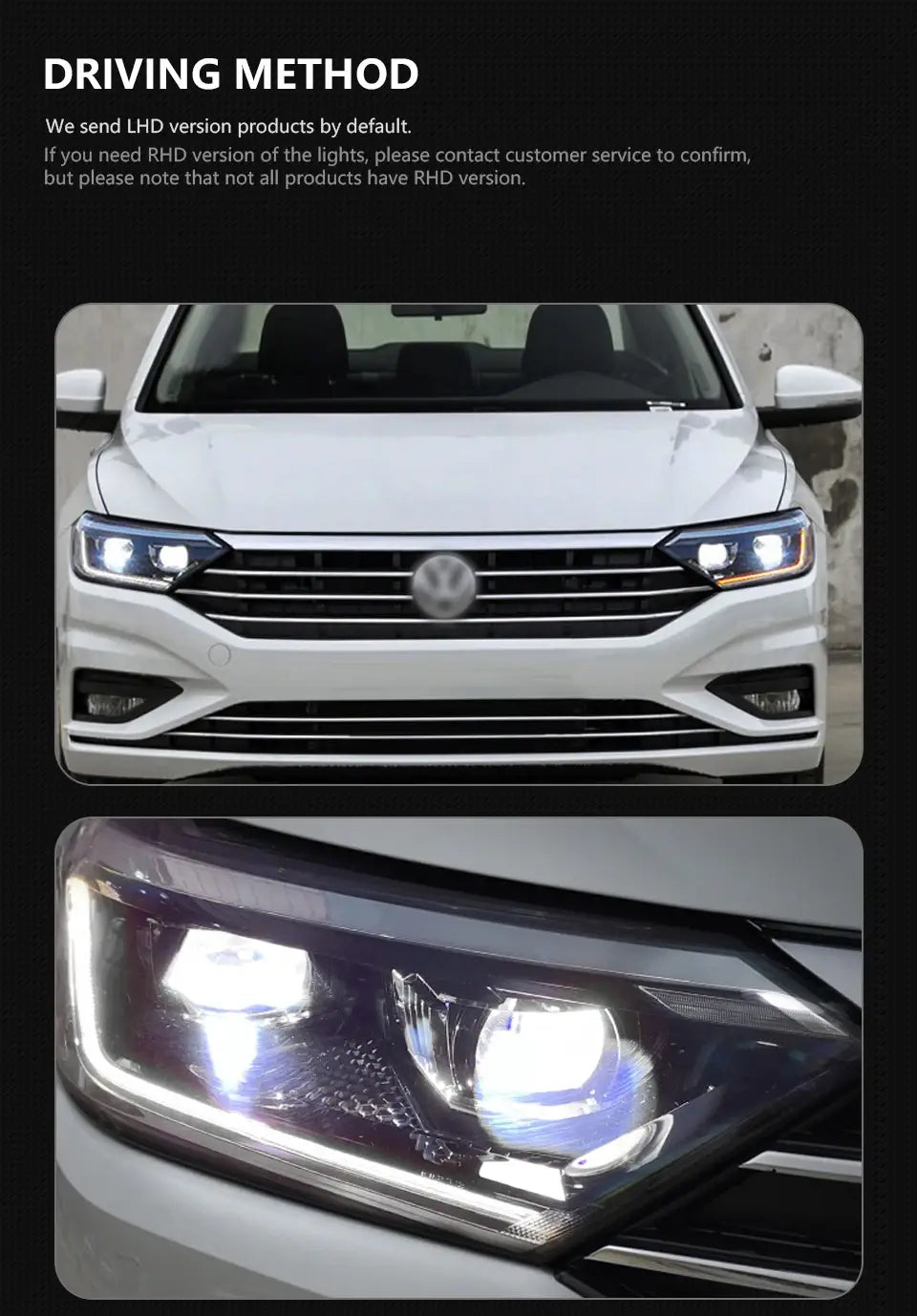 VW Jetta Sagitar Headlights 2019-2022 Jetta Mk7 LED