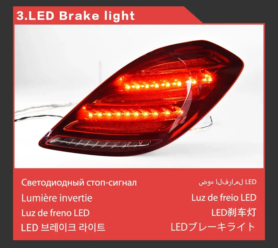 Car Lights for Benz W222 LED Tail Light 2013-2018 S350 S400