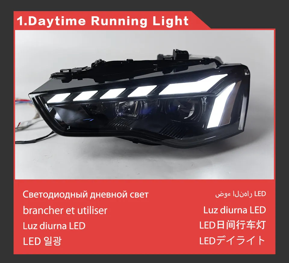 Car Lights for Audi A5 LED Headlight Projector Lens