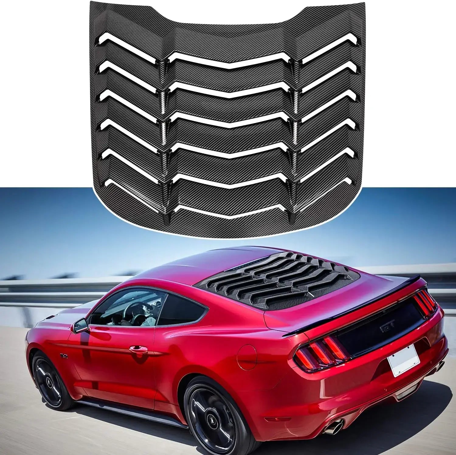 Rear Window Louver for Ford Mustang 2015 - 2023 Windshield