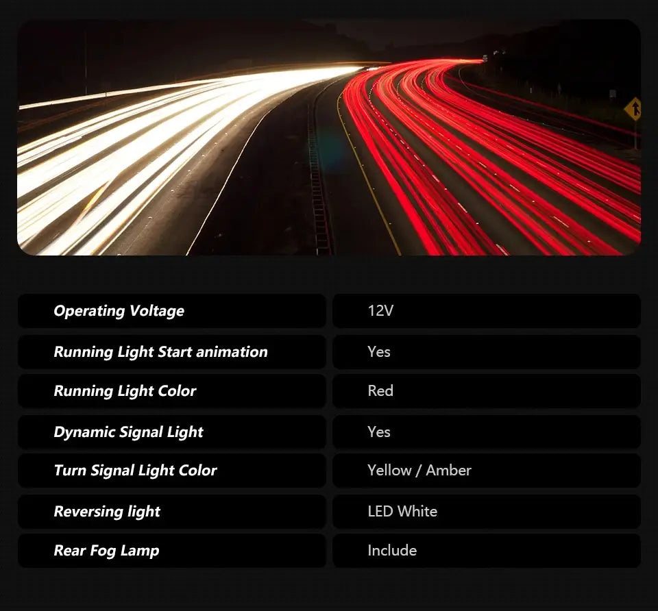 Porsche Panamera LED Tail Light 2014-2017 Panamera Rear Fog