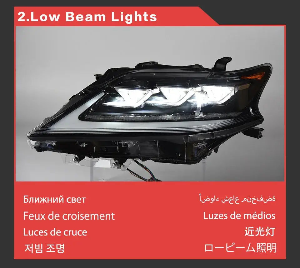 Car Styling Head lamp light for Lexus RX270 Headlights