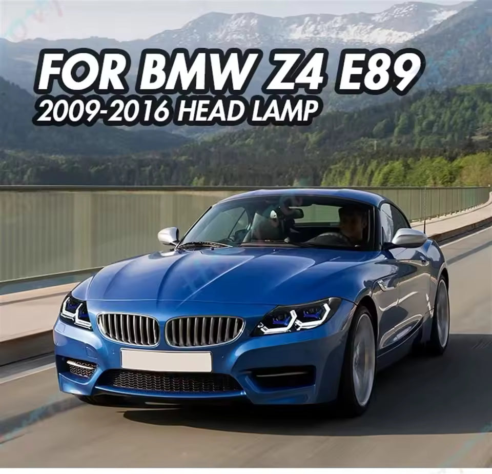 Pair LED Headlights For 2009 2010 2011 -2016 BMW Z4 E89 Convertible Headlamps Front Lights Turn Signal DRL Head Lamp Assembly