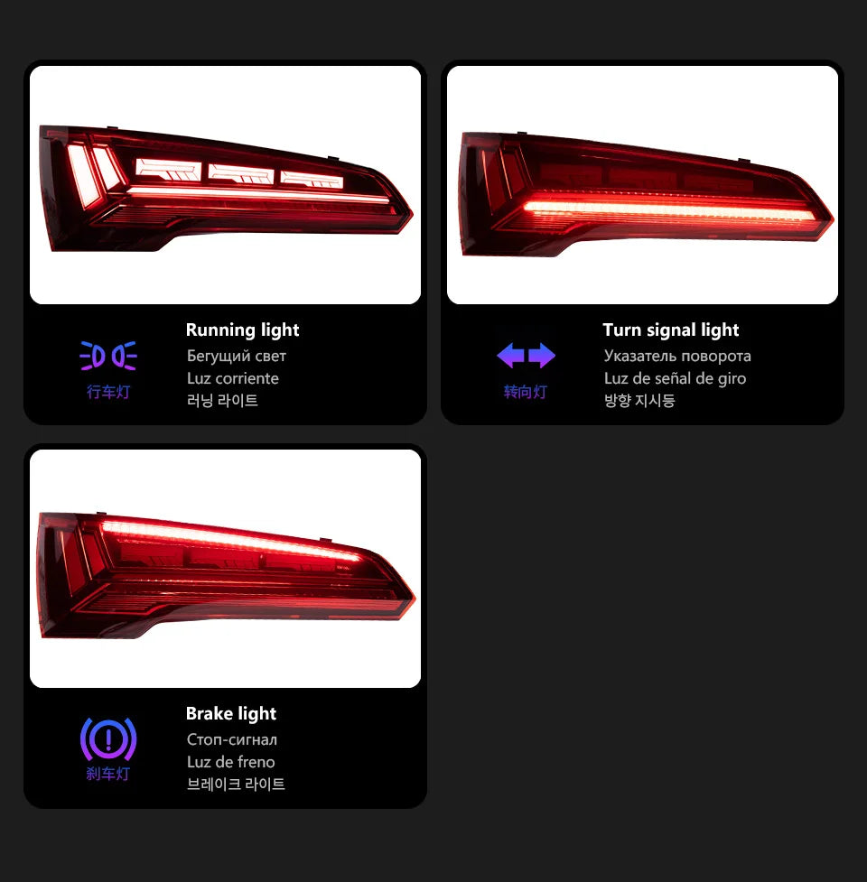 Taillights Styling Parts for Audi Q5 Tail Light LED