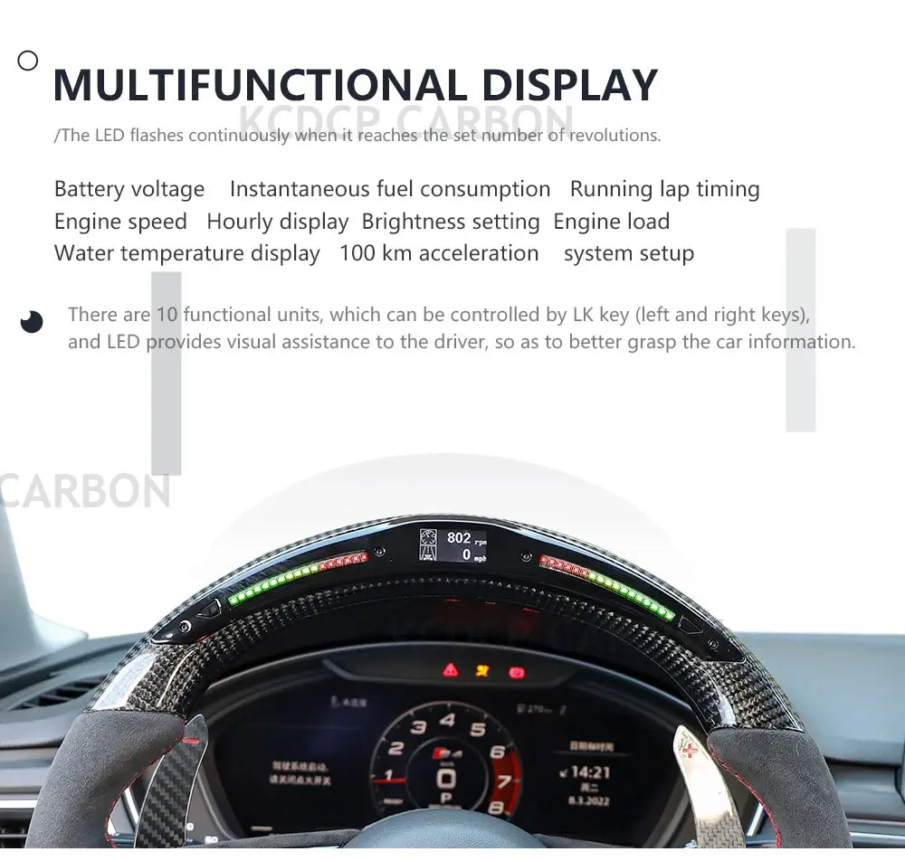 For Tesla YOKE Steering Wheel Model 3 Model Y S X Carbon