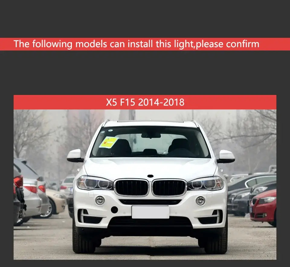 Car Lights for BMW X5 LED Headlight Projector Lens 2014-2018