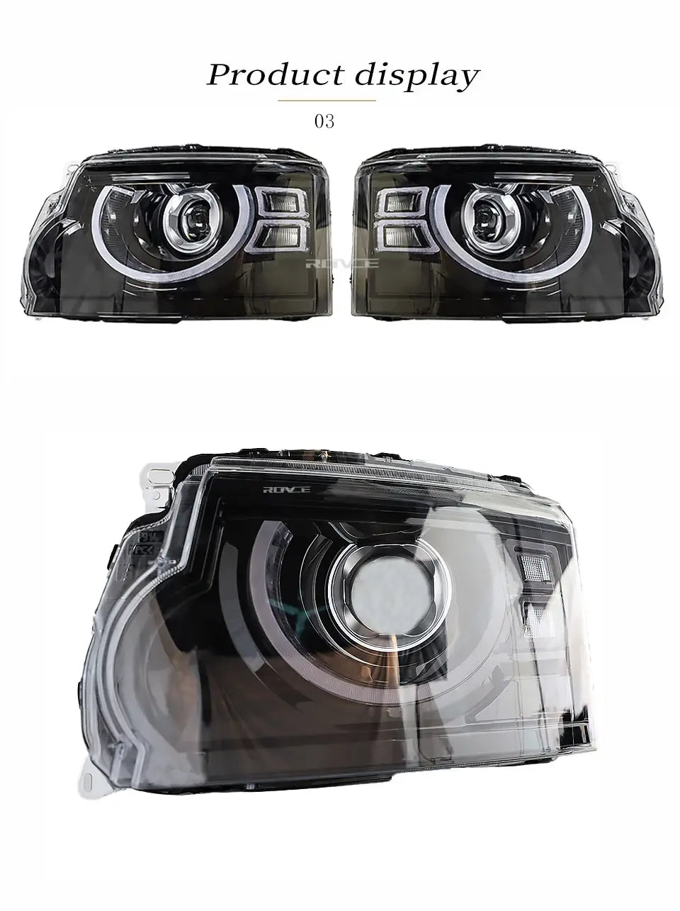 ROVCE LED Headlight Assembly Upgrade Defender Design