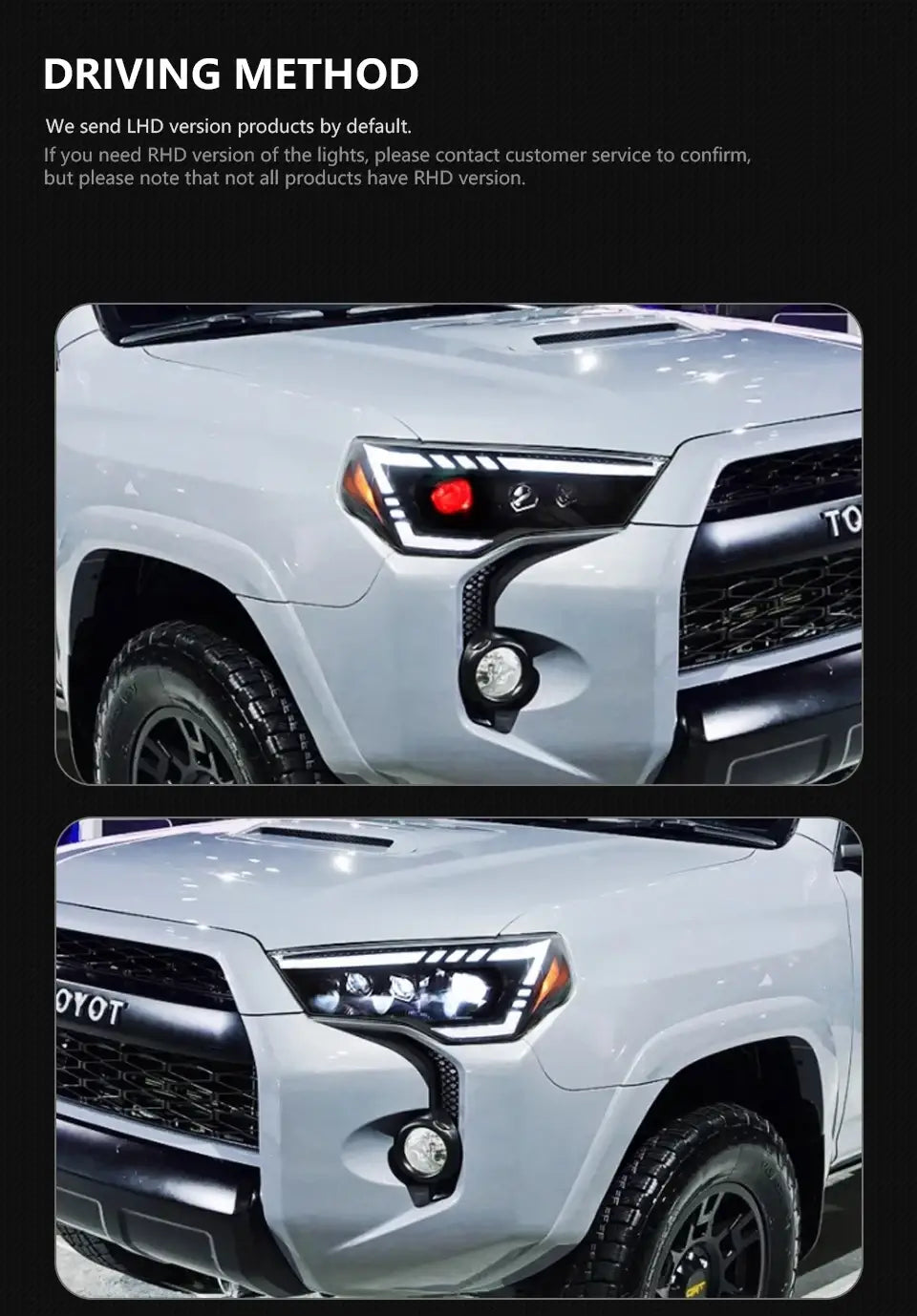 Car Styling Head Lamp for 4 Runner Headlights 2014-2020