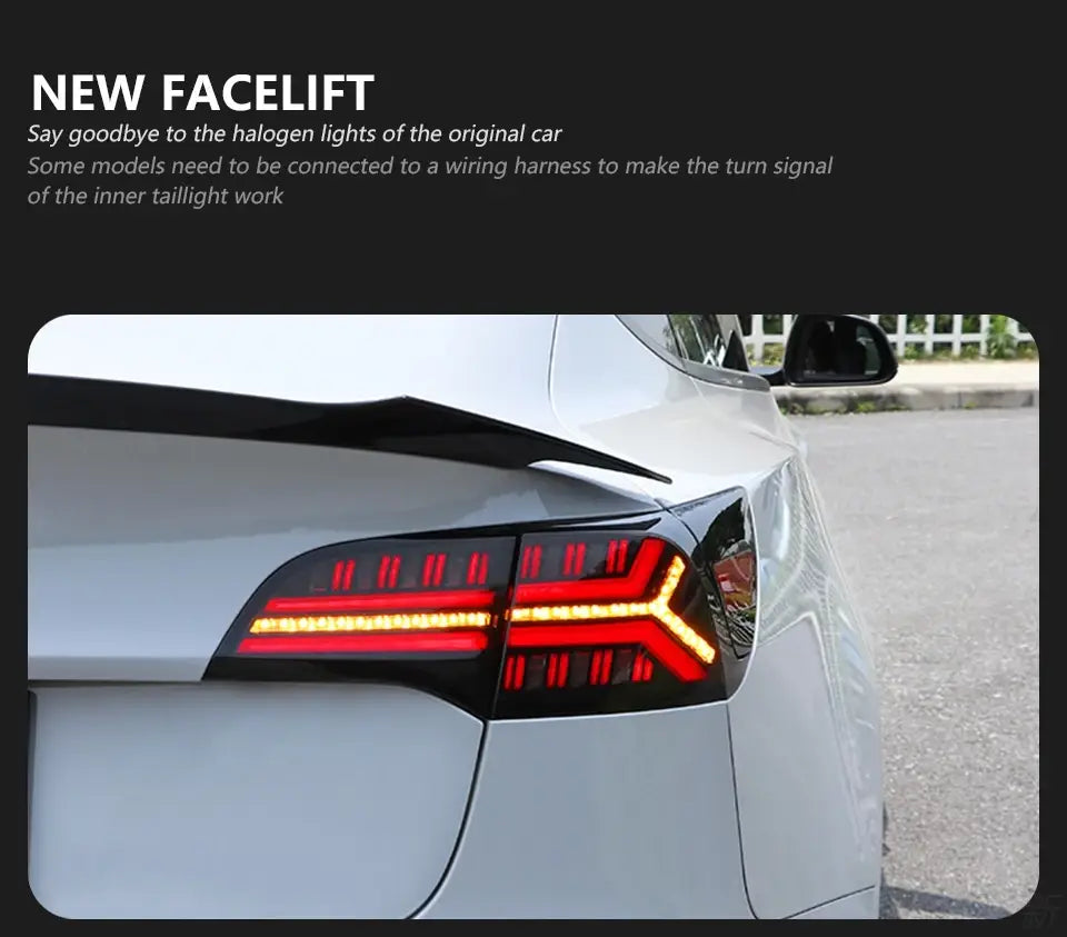 Car Styling Tail lamp light for Tesla Model 3 Tail Lights