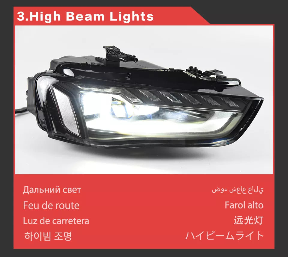 Car Styling Head lamp light for Audi A4 Headlights 2013-2016