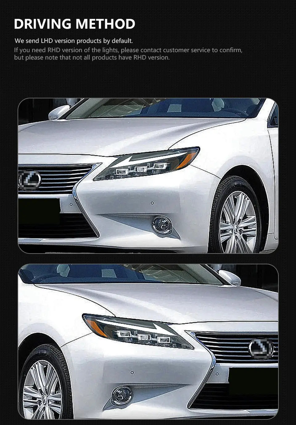 Car Styling Head lamp light for Lexus ES200 Headlights