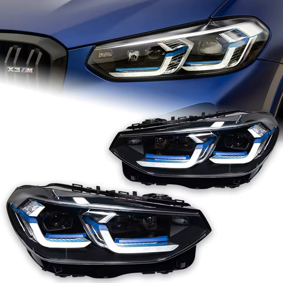 Car Lights For BMW X3 G01 F97 LED Headlight Projector Lens 2018-2021 X4 G02 F98 Head Lamp Drl Automotive Accessories - CAR CRAFT INDIA