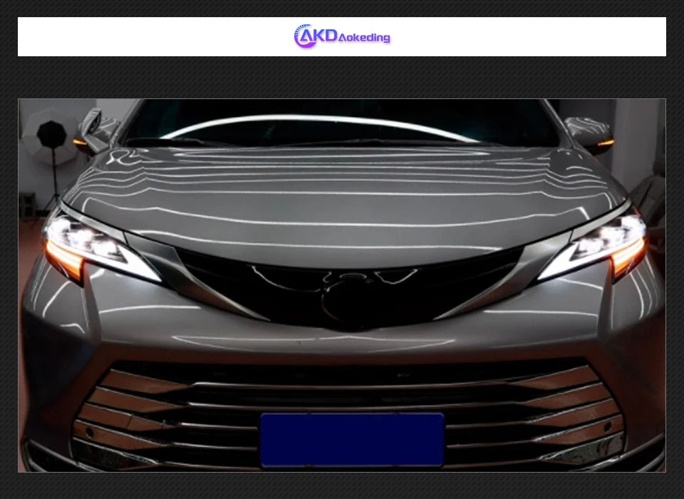 Car Styling Head Lamp for Toyota Sienna Headlights