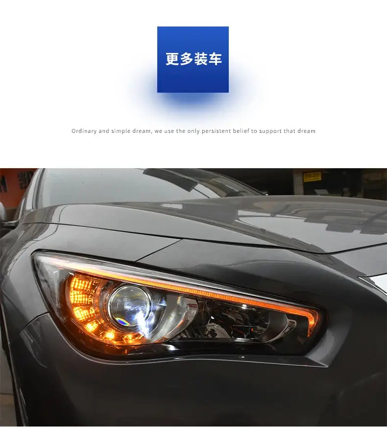 Car Lights for Infiniti Q50 LED Headlight Projector Lnes