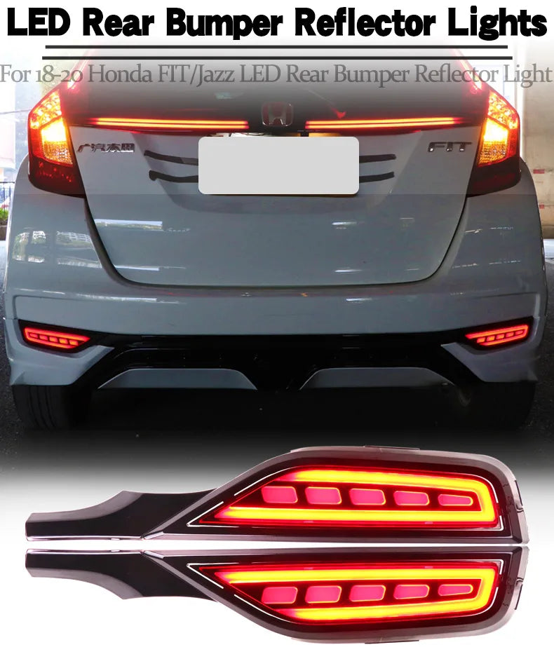 12V LED Rear Fog Lamp Bumper Light for 18-19 Honda Fit/Jazz