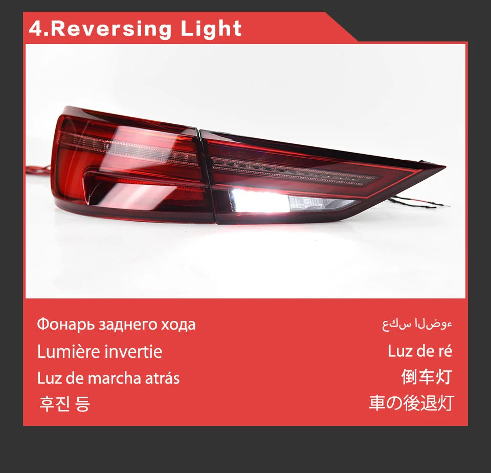 Audi A3 Tail Lights 2013-2019 A3 LED Tail lamp light LED DRL