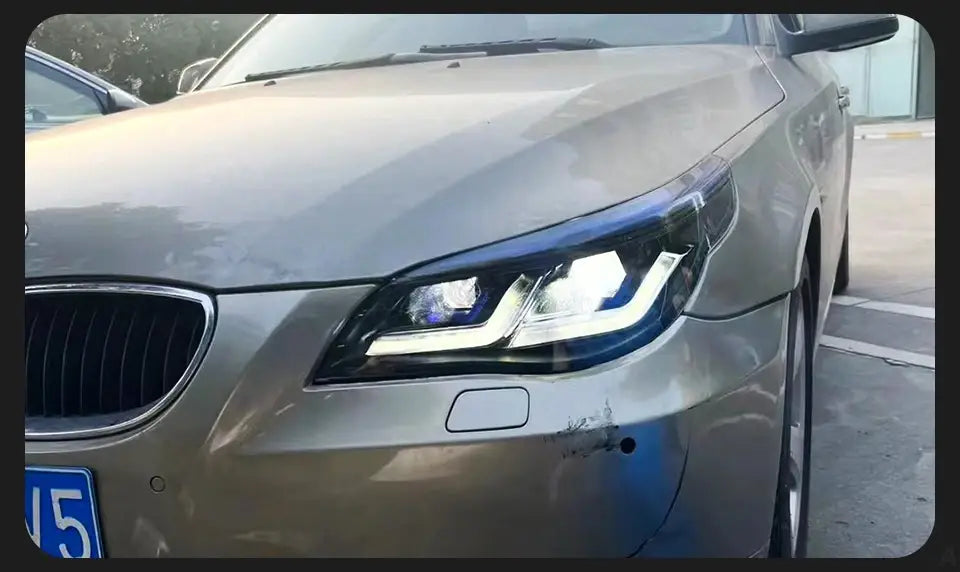 Car Styling Head lamp light for BMW E60 Headlights 2003-2009