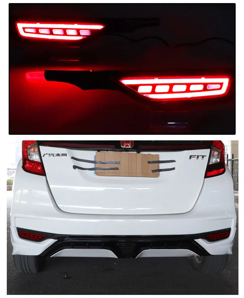 12V LED Rear Fog Lamp Bumper Light for 18-19 Honda Fit/Jazz
