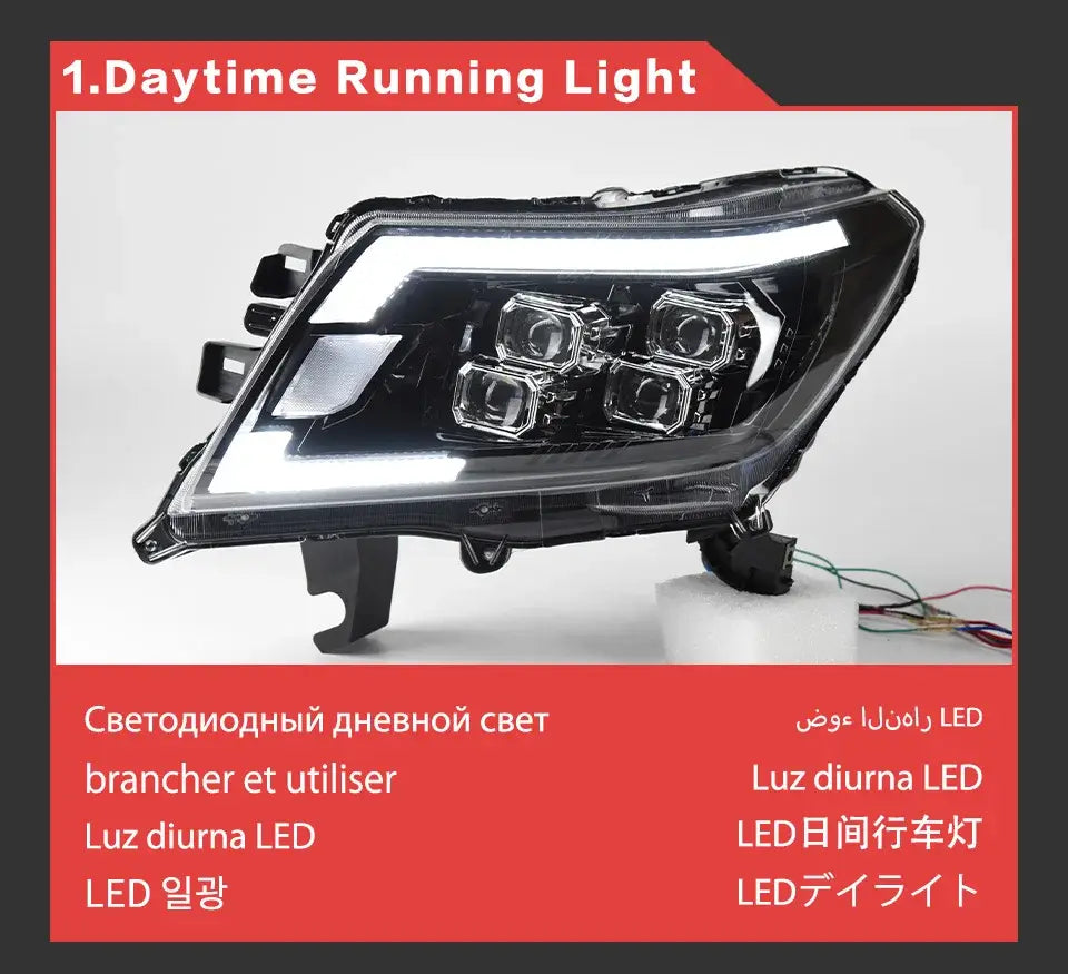 Car Styling Head lamp light for Navara Headlights 2014-2021