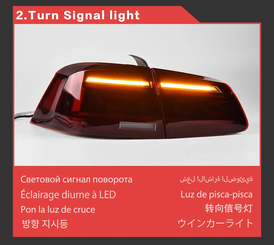 VW Passat B7 Tail Lights 2012-2016 Magotan LED Tail lamp