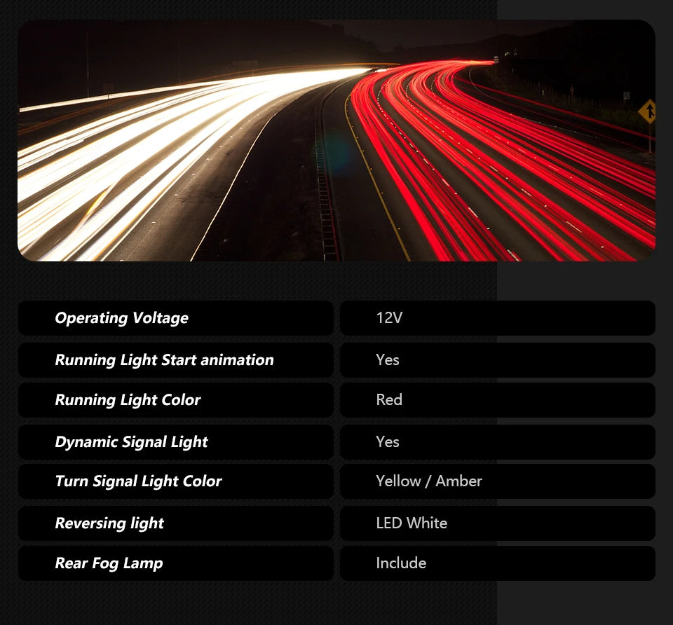 Benz Vito Tail Lights 2014-2020 W447 LED Tail Lamp DRL Turn