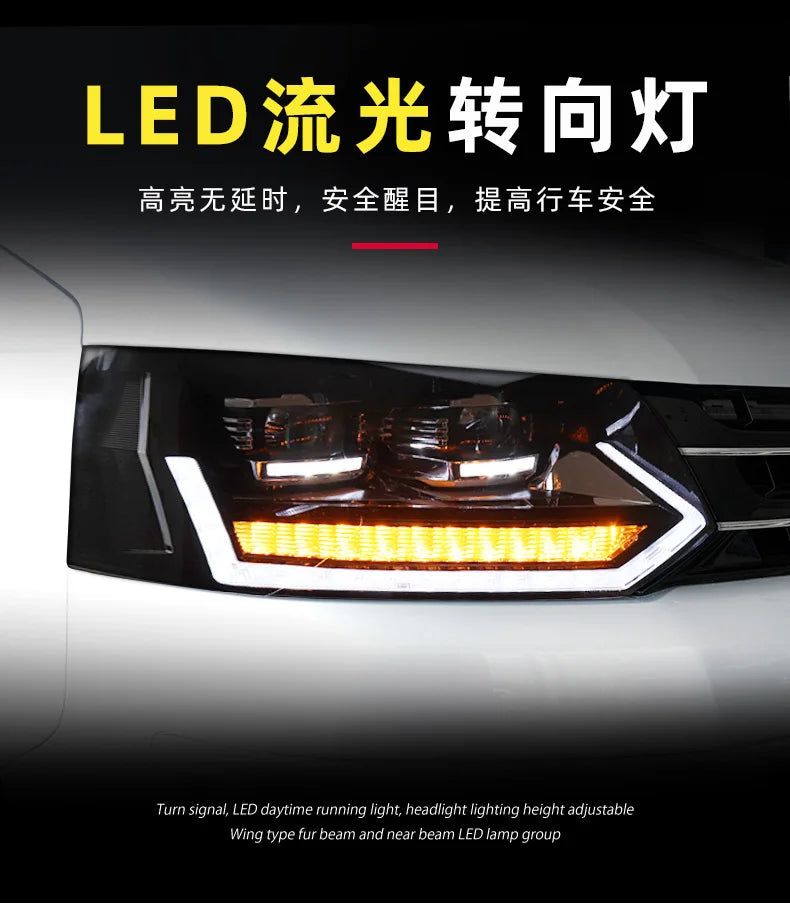 Car Lights for VW Multivan T5 LED Headlight Projector Lnes