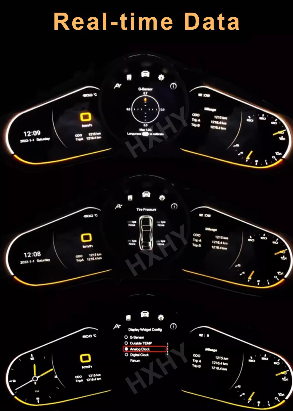 LCD Car Digital Cluster Instrument Cockpit for Porsche