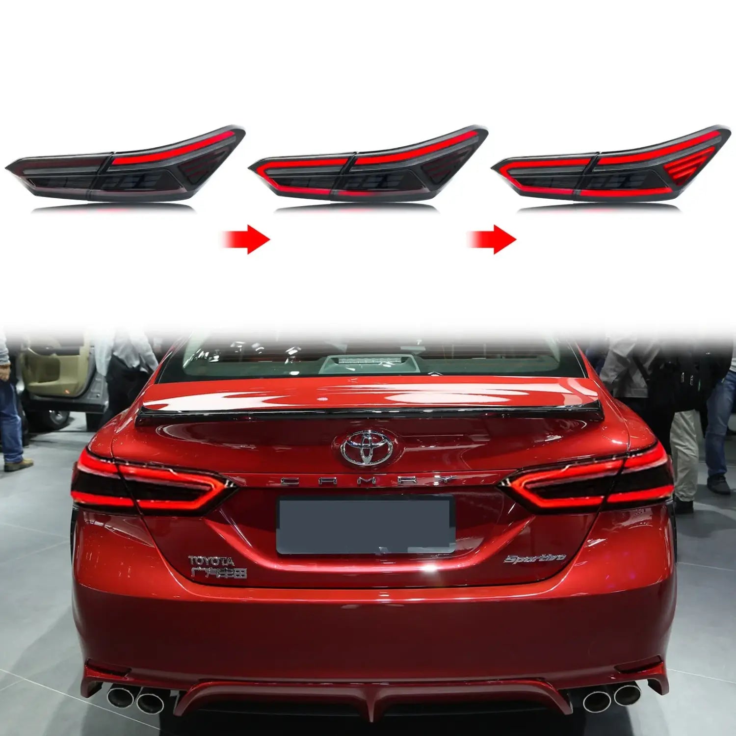 Tail Light Assembly for Toyota Camry SE LE 2018-2023