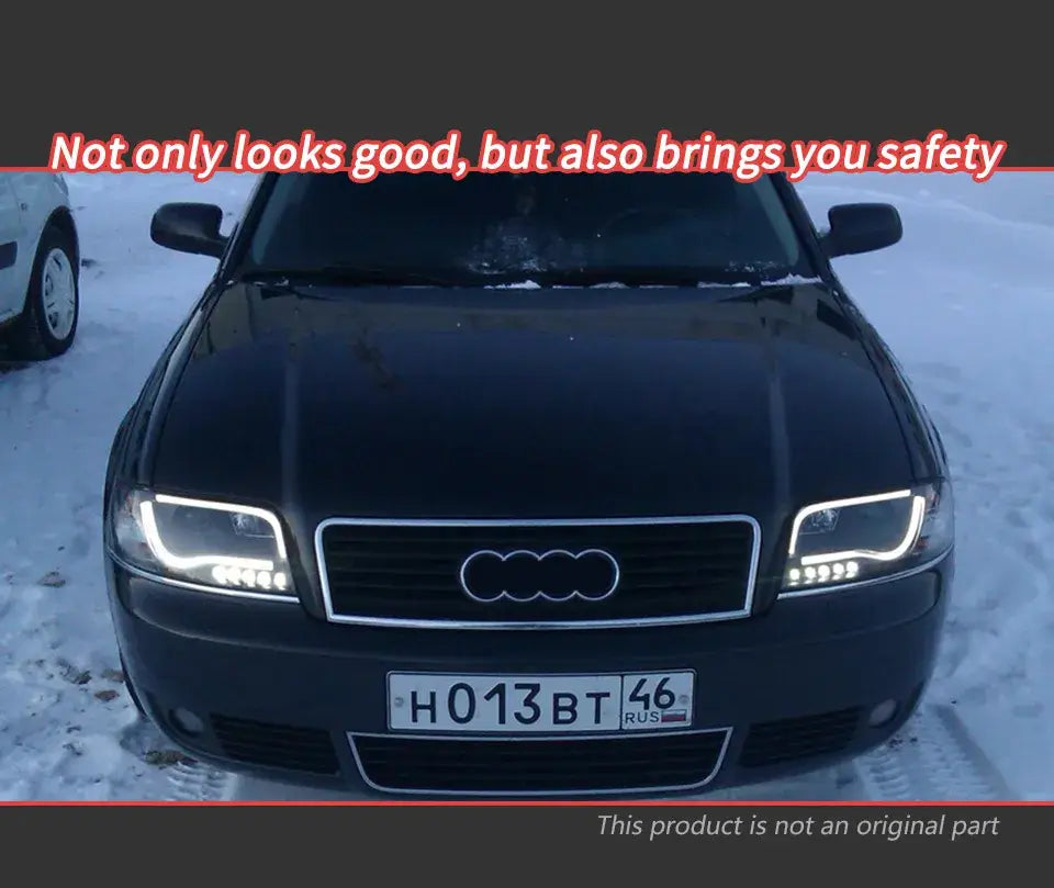 Car Styling Head lamp light for Audi A6 Headlights 1999-2004