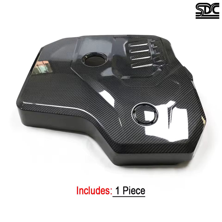 Real Dry Carbon Fiber B48 Hood Engine Cover For BMW G20 G30 530i G22 G42 2.0t Prepreg Dry Carbon Fibre Engine Compartment Trim