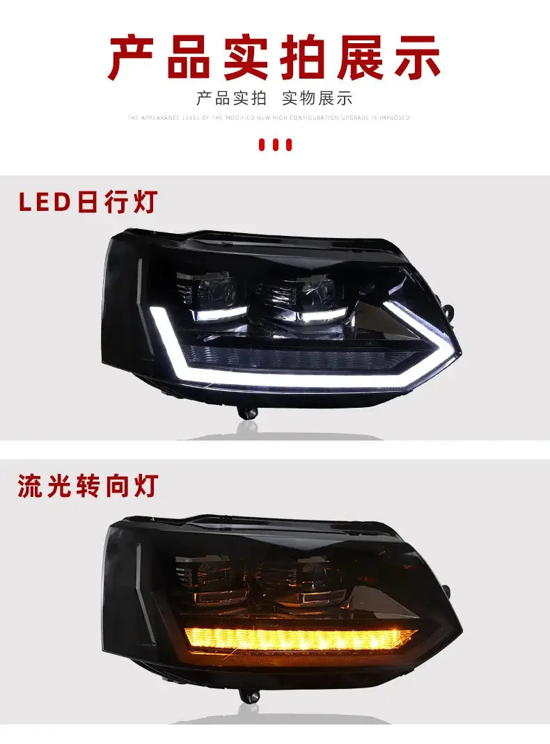 Car Lights for VW Multivan T5 LED Headlight Projector Lnes