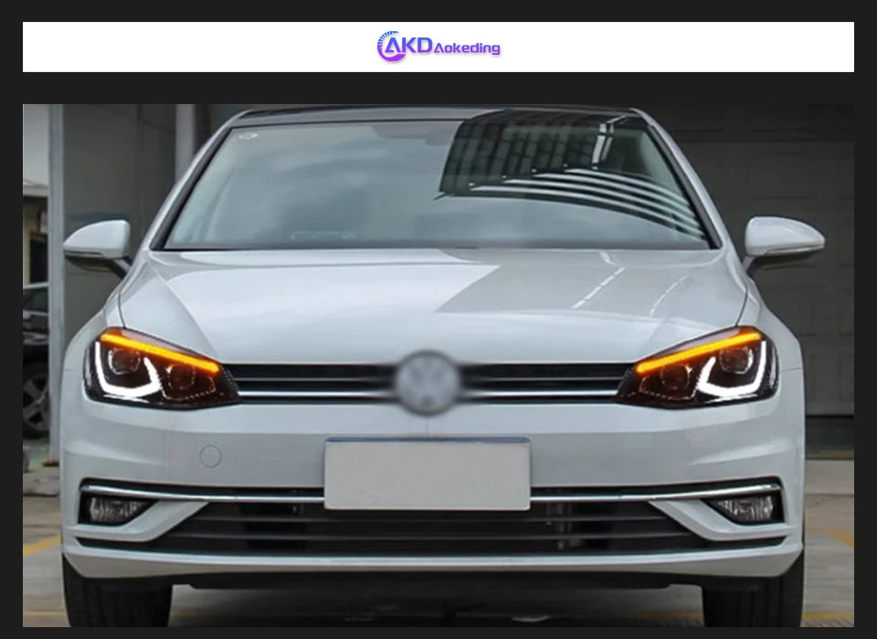 VW Golf 7 Headlight 2013-2017 Golf7 All LED Headlights DRL