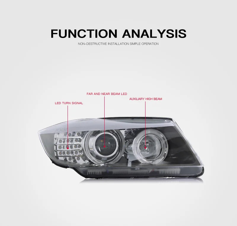 For BMW 3 Series E90 2003-2009 Car Headlight Assembly LED