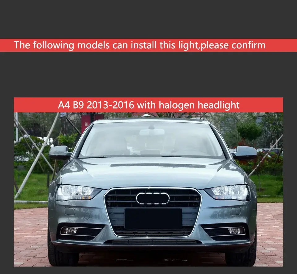 Car Styling Head lamp light for Audi A4 Headlights 2013-2016