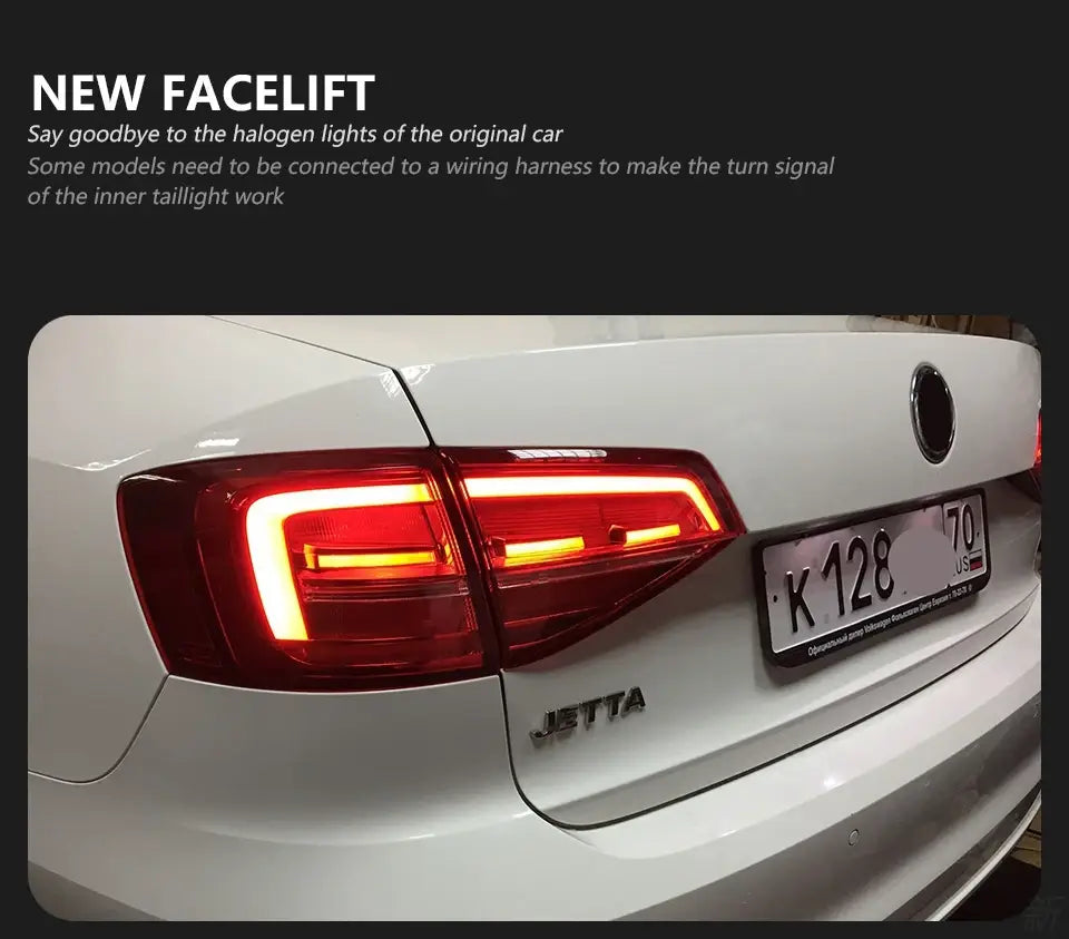 VW Jetta Tail Lights 2015-2018 Jetta Mk6 LED Tail lamp light