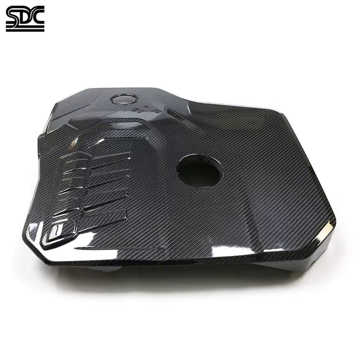 Real Dry Carbon Fiber B48 Hood Engine Cover For BMW G20 G30 530i G22 G42 2.0t Prepreg Dry Carbon Fibre Engine Compartment Trim