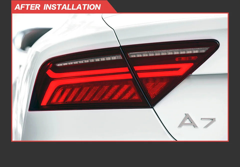 Audi A7 Tail Lights 2011-2018 RS7 LED Tail Light Rear lamp