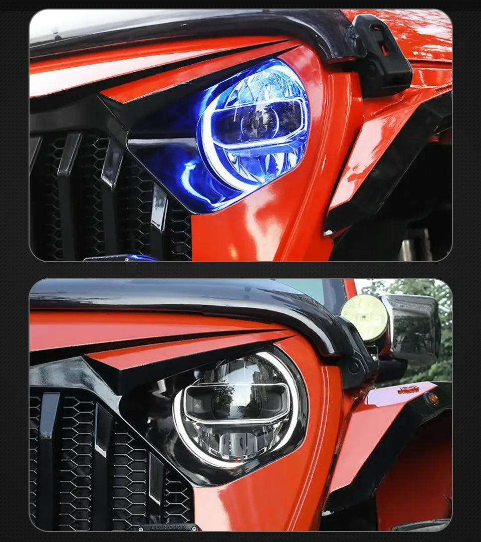 Head lamp light for Jeep Wrangler LED Headlight 2018-2021