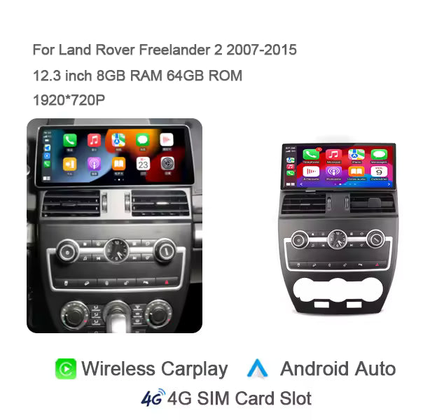 Carplay Android 13 Car Radio For Land Rover Freelander 2 2007-2016 GPS Navigation Stereo Car Multimedia Player Bluetooth Wifi - CAR CRAFT INDIA