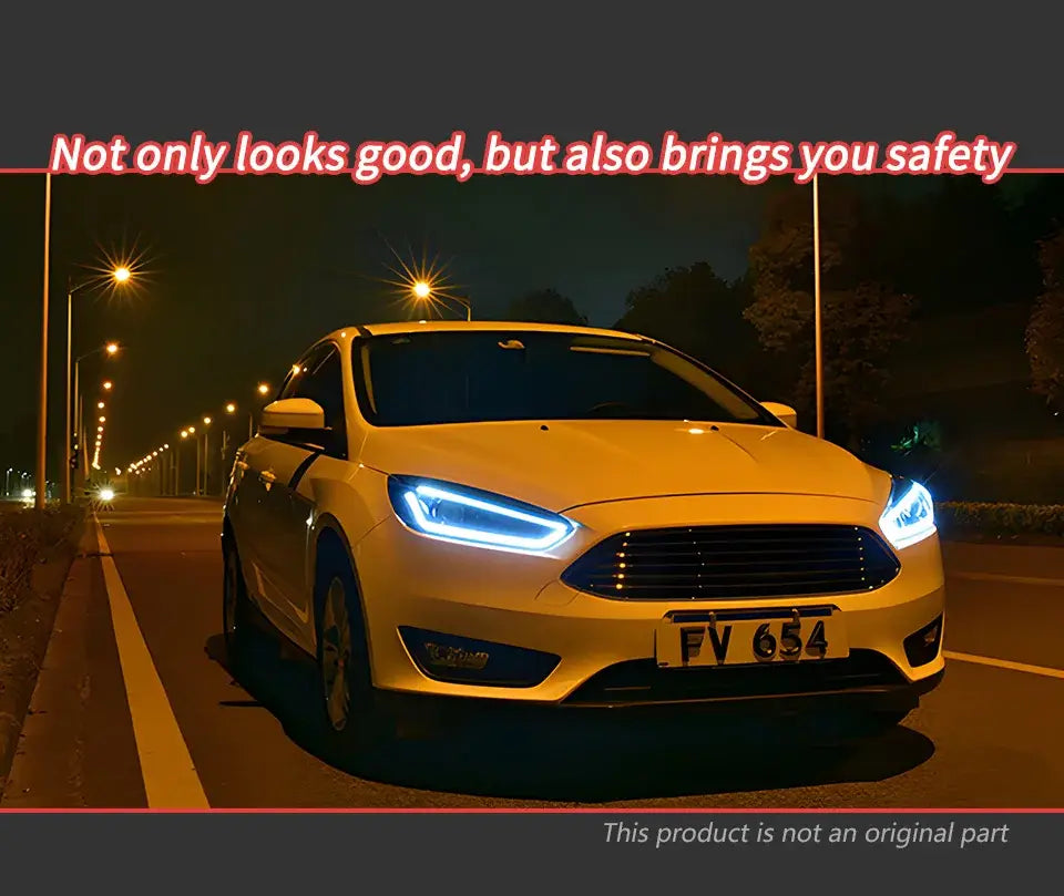 Car Styling Head lamp light for Focus Headlights 2014-2017