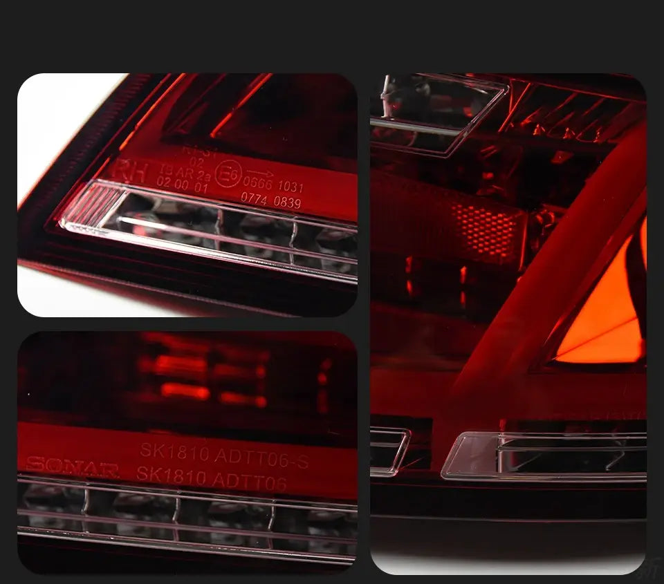 Audi TT Tail Lights 2006-2013 TT LED Tail lamp light Signal