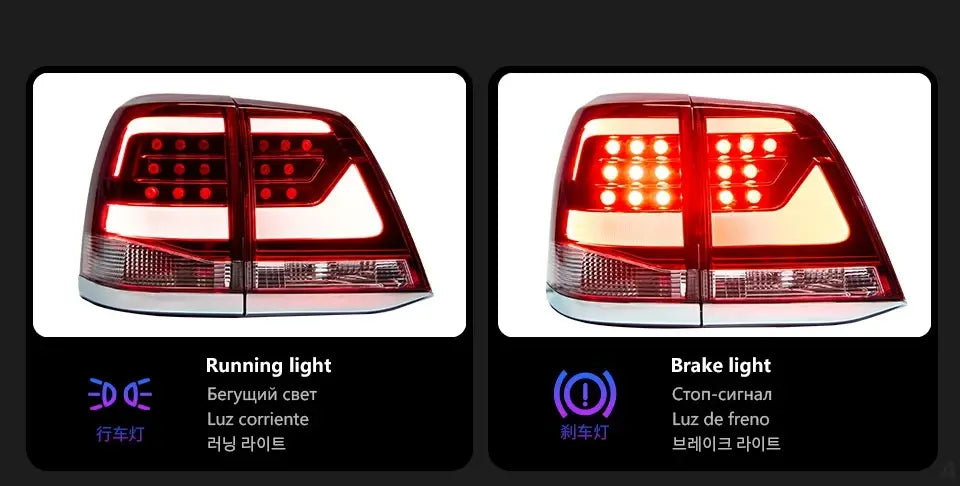 Car Styling for Toyota Land Cruiser Tail Lights 2006-2015