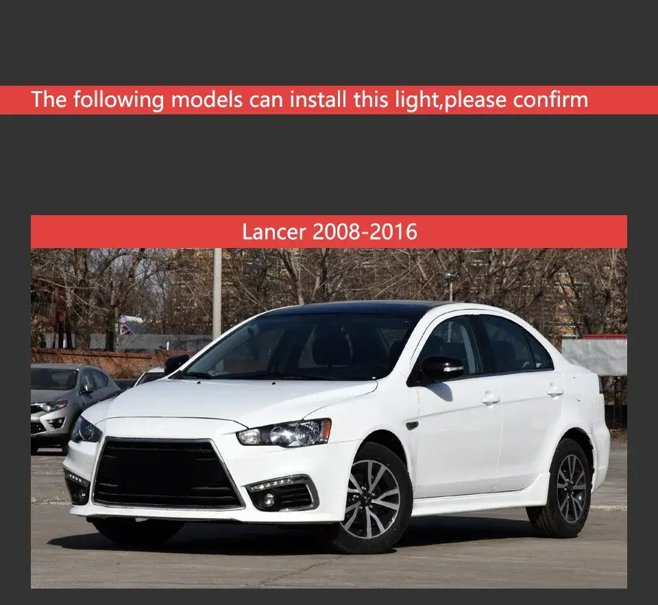 Car Styling Headlights for Mitsubishi Lancer LED Headlight