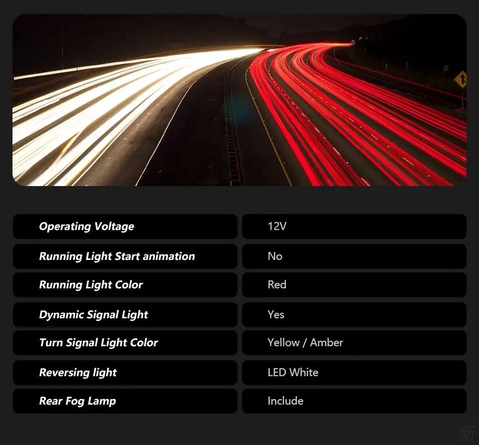 VW Jetta Tail Lights 2015-2018 Jetta Mk6 LED Tail lamp light