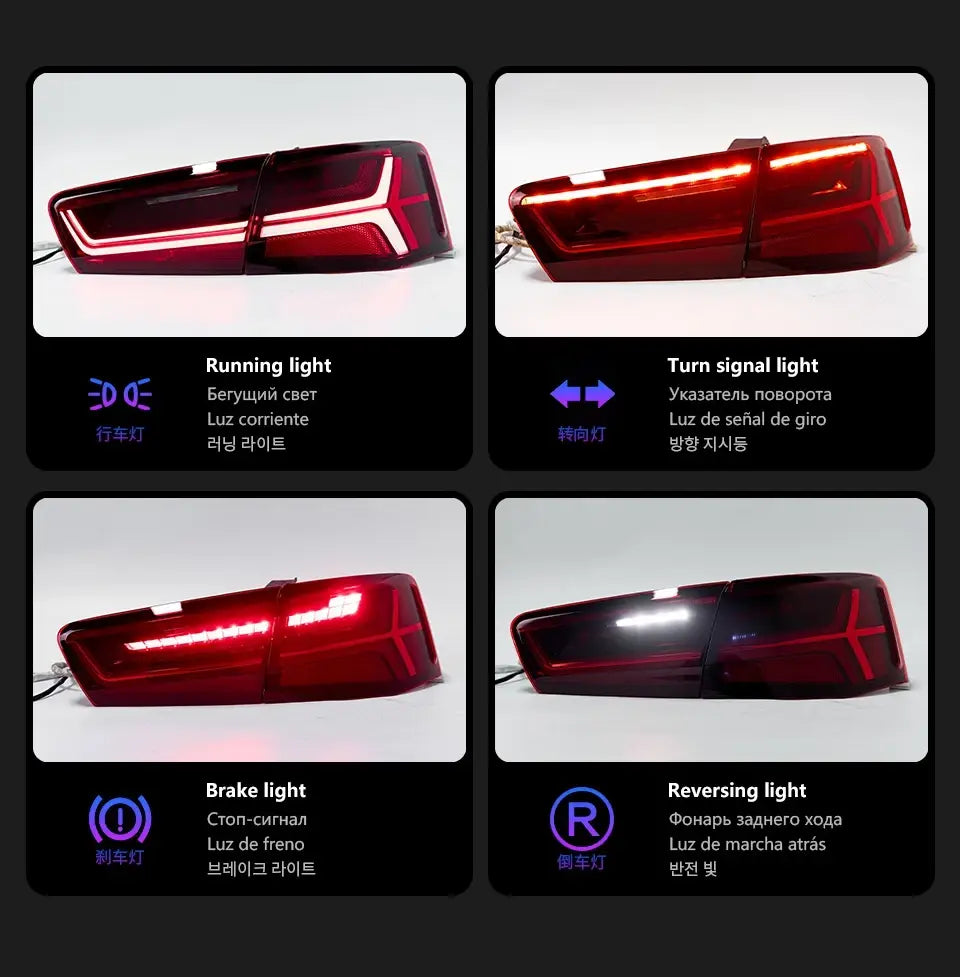 A6 Tail Lights 2012-2016 A6L Classic LED Tail lamp light LED