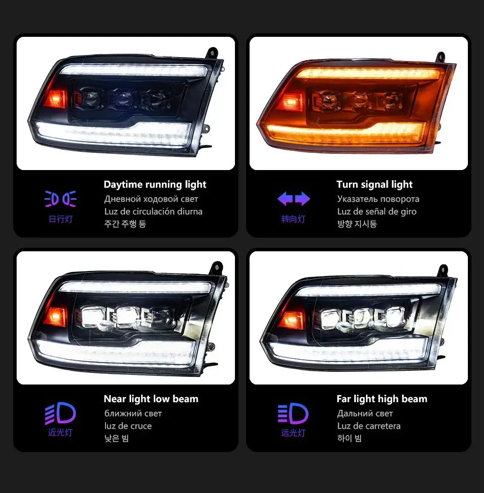 Car Styling Head Lamp for Dodge RAM 1500 2500 LED Headlight